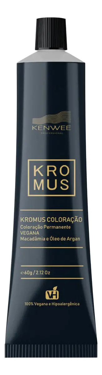 Tintura Cabelo Kenwe 60g Cores Coloração Profissional Tom Preto
