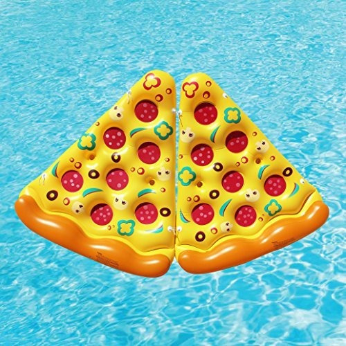 Inflable Joyin Rebanada De Pizza Gigante Para Piscina Color Amarillo
