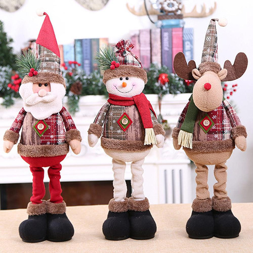 . Papá Noel Trio, Diseño Navideño De Muñeco De Nieve Con