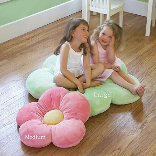 Heart To Heart Girls Flower Floor Pillow Asiento Cojín Un Ri