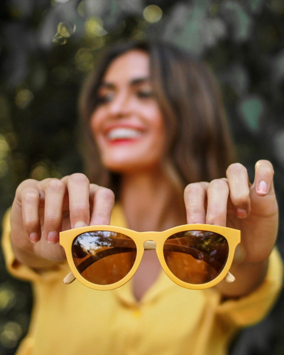 Gafas Anteojos Sol 100% Madera Woot8 - Yellow Bamboo