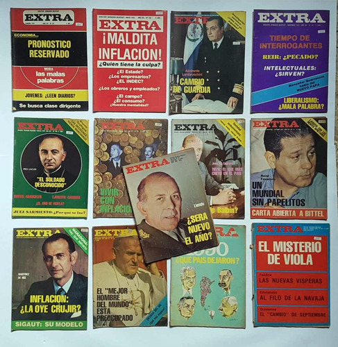 Lote De 13 Revistas Extra, Febrero De 1978 A Enero De 1981