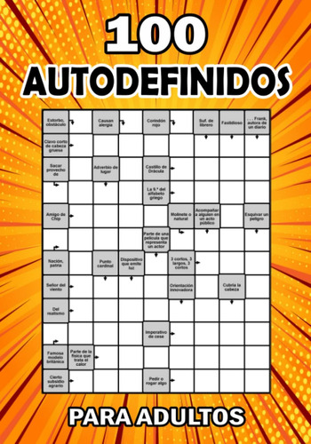 Libro: 100 Autodefinidos Adultos: Libro Pasatiempos