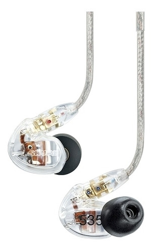 Audífonos In-ear Shure Se535-cl Transparente Con 3 Drivers