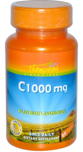 Vitamina C 1000 Mg 60 Capsulas, Thompson