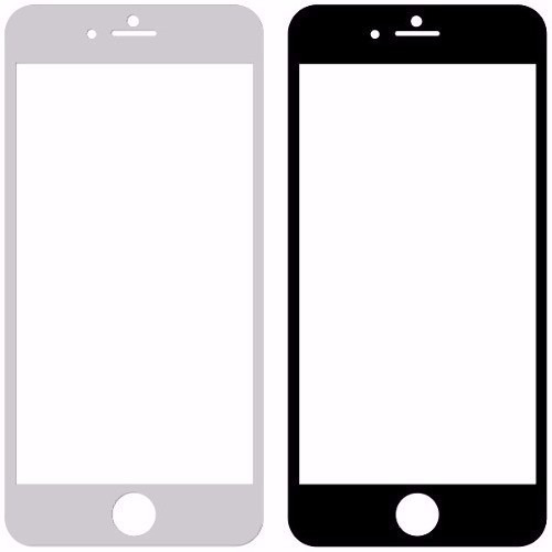 Repuesto Mica iPhone 6 Negro / Blanco