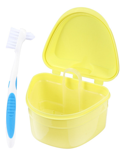 Cepillo De Dientes Falso Retainer Cleaner Denture Care Box