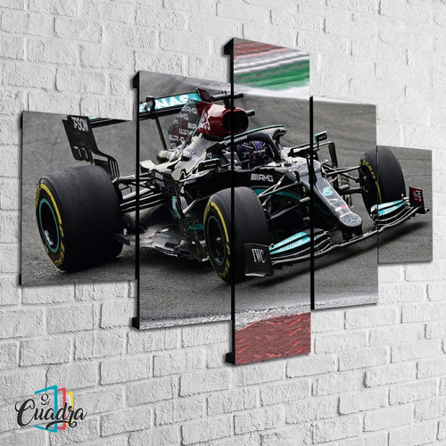Cuadro Lewis Hamilton F1 Decorativo Moderno Poliliptico 