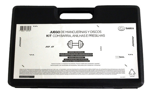 Pesa 10kg Con Discos Ajustables Estuche Mercado Libre Basics