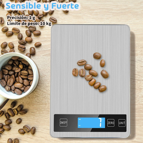 Báscula De Cocina Digital, Báscula Para Alimentos De 10 Kg