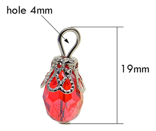 50 Pcs Accesorios De Bricolaje Para Collares Cristal De