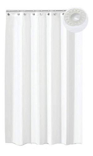 Imagen 3 de 6 de Protector Cortina De Baño 2,00 Metros De Alto Con Imanes