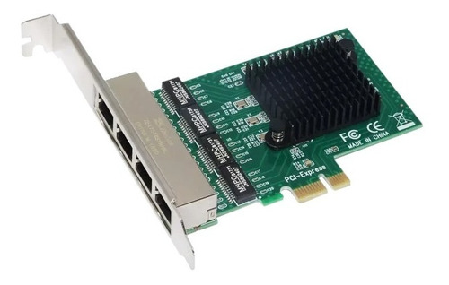 Placa De Rede Realtek 4 Eth Gigabit Ethernet Pc Servidor