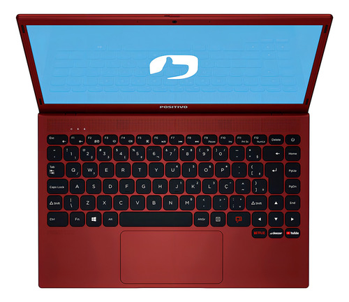 Notebook Positivo Motion C4120f Intel® Celeron® Windows 11 Home Vermelho Incluye Microsoft 365*