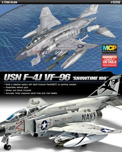 Academy 12515 Avion F4 Phantom 1/72 Caza Multicolor Parts