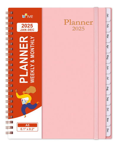 Agenda 2025 A5 Semanal Y Mensual Con Pestañas Y Alambre Color De La Portada Nombre Del Diseño 0