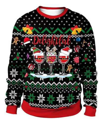 Ugly Sweater Navidad Hombre Mujer Funny Pareja Sudadera [u]