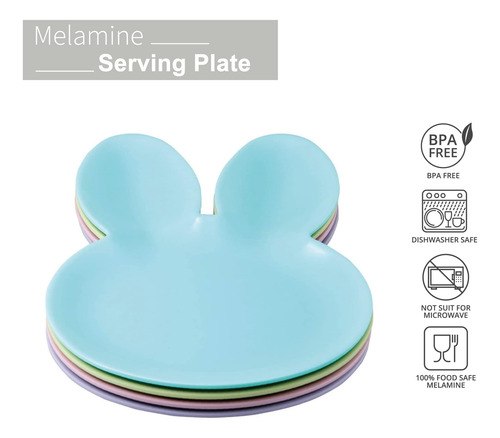 Upware De 4 Piezas De 10 Pulgadas Melamine Siring Plate Cinn