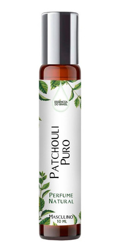 Perfume Masculino Patchouli Puro Natural 10ml Roll On