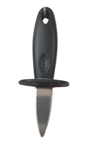 Cuchillo Abre Ostra Mango Negro Casa Hogar 14 Cm