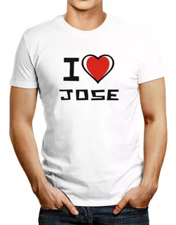 Idakoos Polo I Love Jose Bicolor Heart