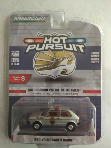 Greenlight 1980 Volkswagen Rabbit Hot Pursuit Caribe Gl4