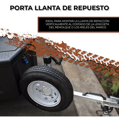 Soporte De Rueda Adicional Para Llantas Remolque