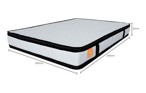 Imagen 5 de 5 de Colchón King Romance Relax Experience Foam 200x200x24 Cm Col