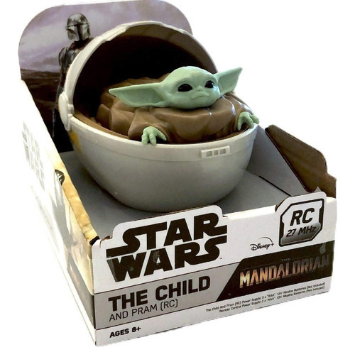 Muñeco Baby Yoda Mandalorian Cochecito Control Remoto