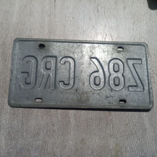 Placa De Auto, Matricula Texas Z86crg Blanca (Usado)