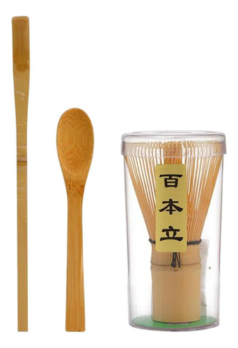 Kit De Batidor Matcha Japonés De Bambú, Cuchara De Té