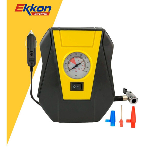 Imagen 3 de 10 de Mini Compresor Inflador 12v Kommberg 100 Psi Auto Moto