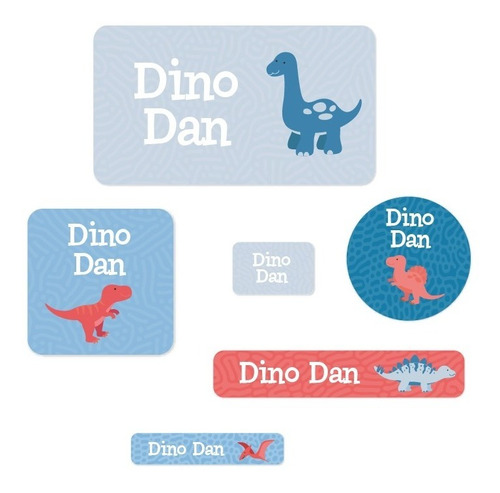 Etiquetas De Vinil Dino Dan