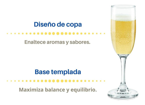 Set De 4 Copas Flauta Para Champagne Sidra O Vino Espumoso