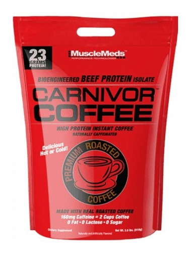 Musclemeds Carnivor Coffee 2 Lb 33 Serv Sabor Café