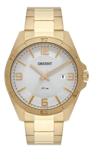 Relógio Orient Masculino Original Dourado Mgss1196 S2kx