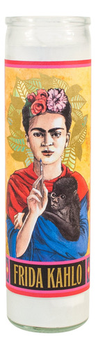 Frida Kahlo Saint Saint Vela - Oración De Vidrio De 8.5 PuLG