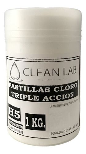 Cloro En Pastillas 200 Gr X 5 Un Triple Accion X 10 Kg.