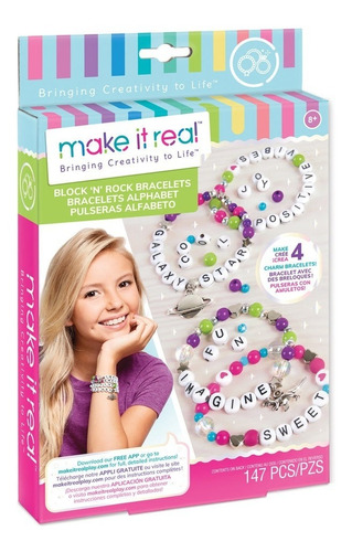 Set Para Crear Pulseras. Alfabeto . Make It Real. Mpuy