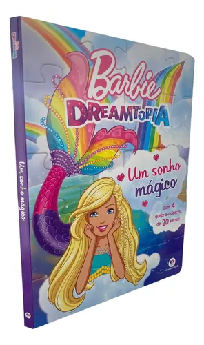 Livro Barbie - Sereia Das Perolas - Livro Quebra-Cabeca na