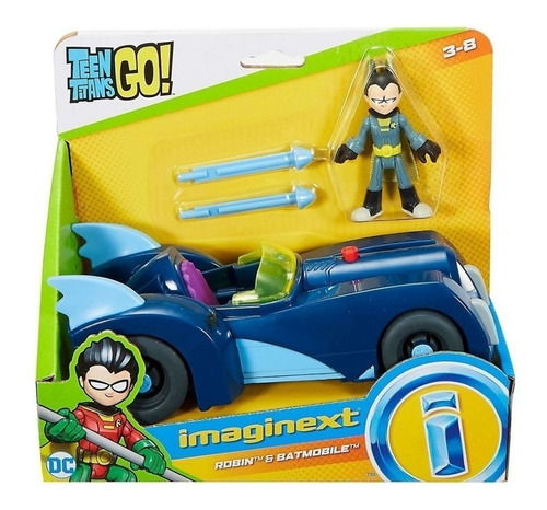 Brinquedo Imaginext Jovens Titans Robin E Batmóvel  Fgv82