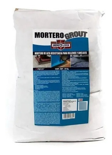 Cemento Mortero Grout P/rellenos Y Anclajes 25 Kgs