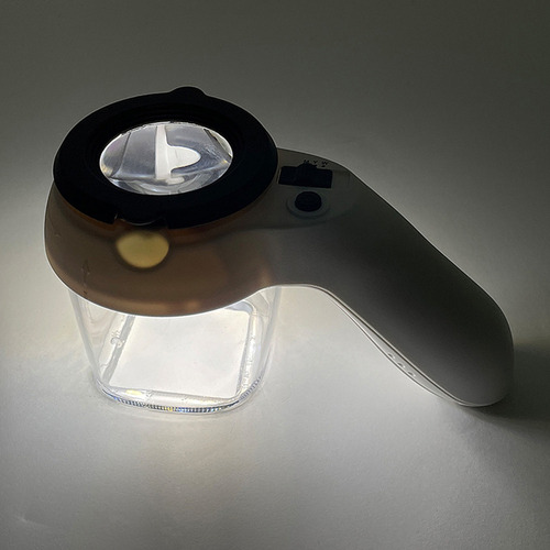 Mh Lupa Para Visor De Insectos Con 9 Led Y Mango, Lupa G