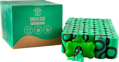 Bolsas Para Perro Biodegradables (48 Rollos + Dispensador)