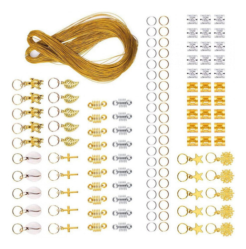 Anillos De Pelo Rastas Clip Cuerda Trenzas Metal Moda Sh