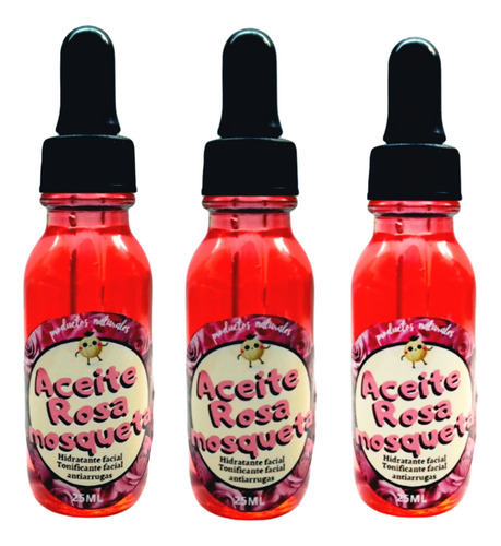 X3 Aceite Rosa Mosqueta Prensado Frío - mL a $550