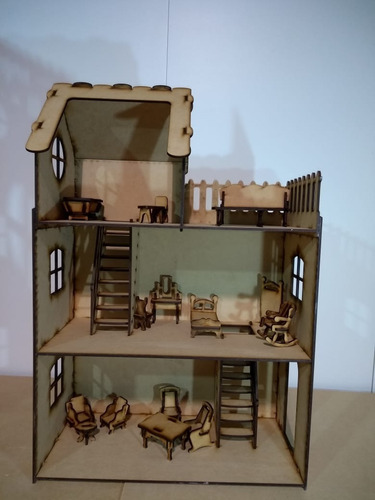 Casita Muñecas 55x35x17_20 Muebles_fibrofacil Mdf