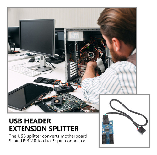 Extensor De Conector Usb, Multiplicador De Puertos Usb 2.0 D