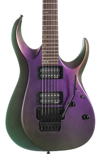 Guitarra elétrica roxa Cort X300 Fpu X Series Litmus Orientação para a mão direita