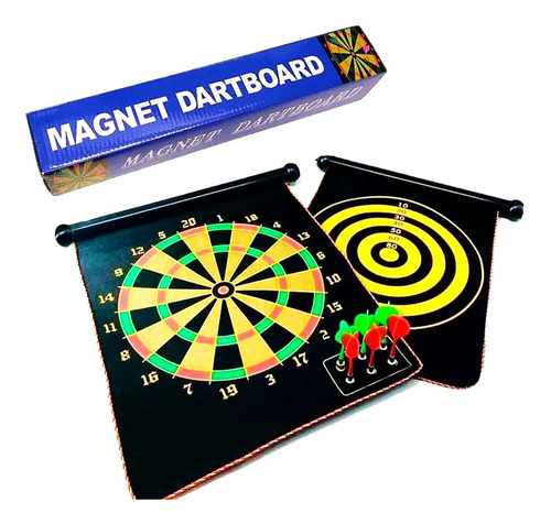 Set Dardos Magneticos Grande Paño 40 X 50 Cm Mundo Cla Fdm17